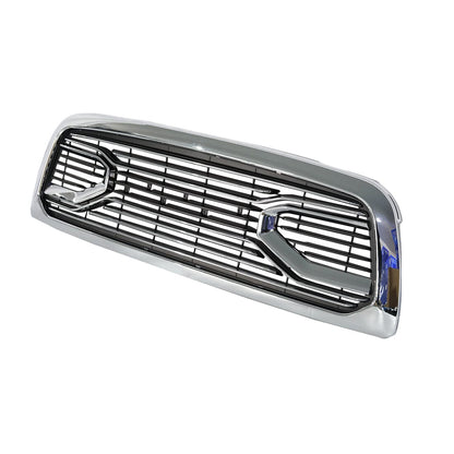 Chrome Big Horn Style Front Grille W/Amber For 2009-2013 Dodge Ram 1500| Amoffroad