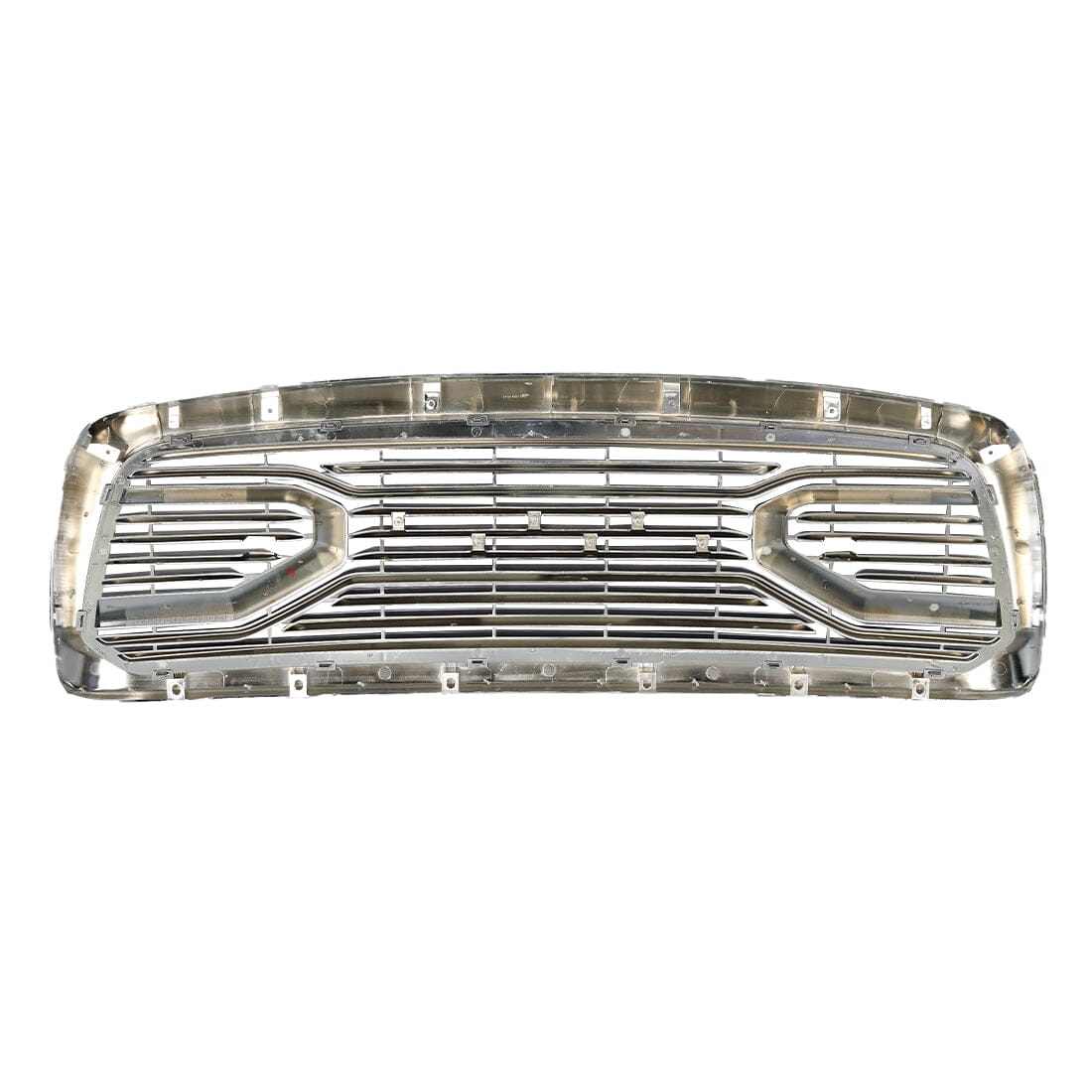 Chrome Big Horn Style Front Grille W/Amber For 2013-2018 Dodge Ram 1500| Amoffroad