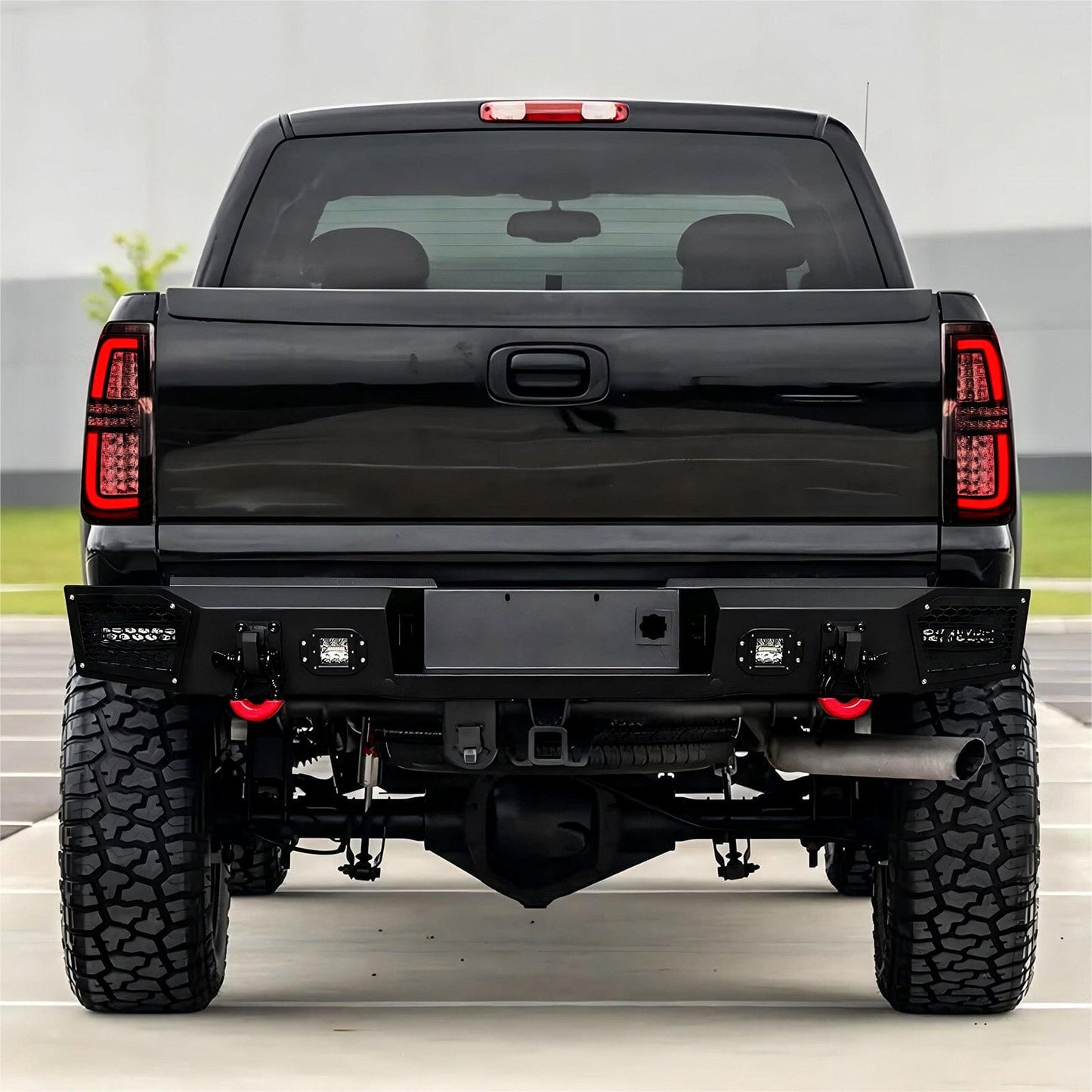 Chrome LED Tail Lights-Clear Lens for 99-06 Chevy Silverado & 99- 02 GMC Sierra 1500 2500 3500(DOT Approved) | Amoffroad