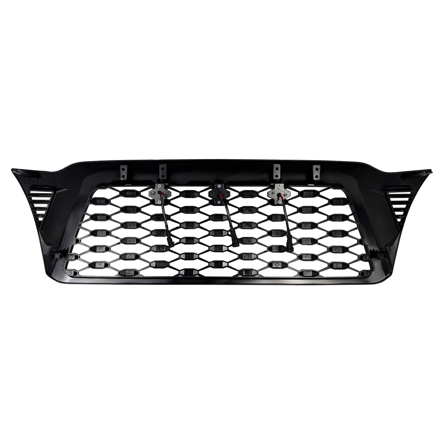 Front Mesh Grille W/ Amber Lights - Matte Black For 2005-2011 Toyota Tacoma | Amoffroad