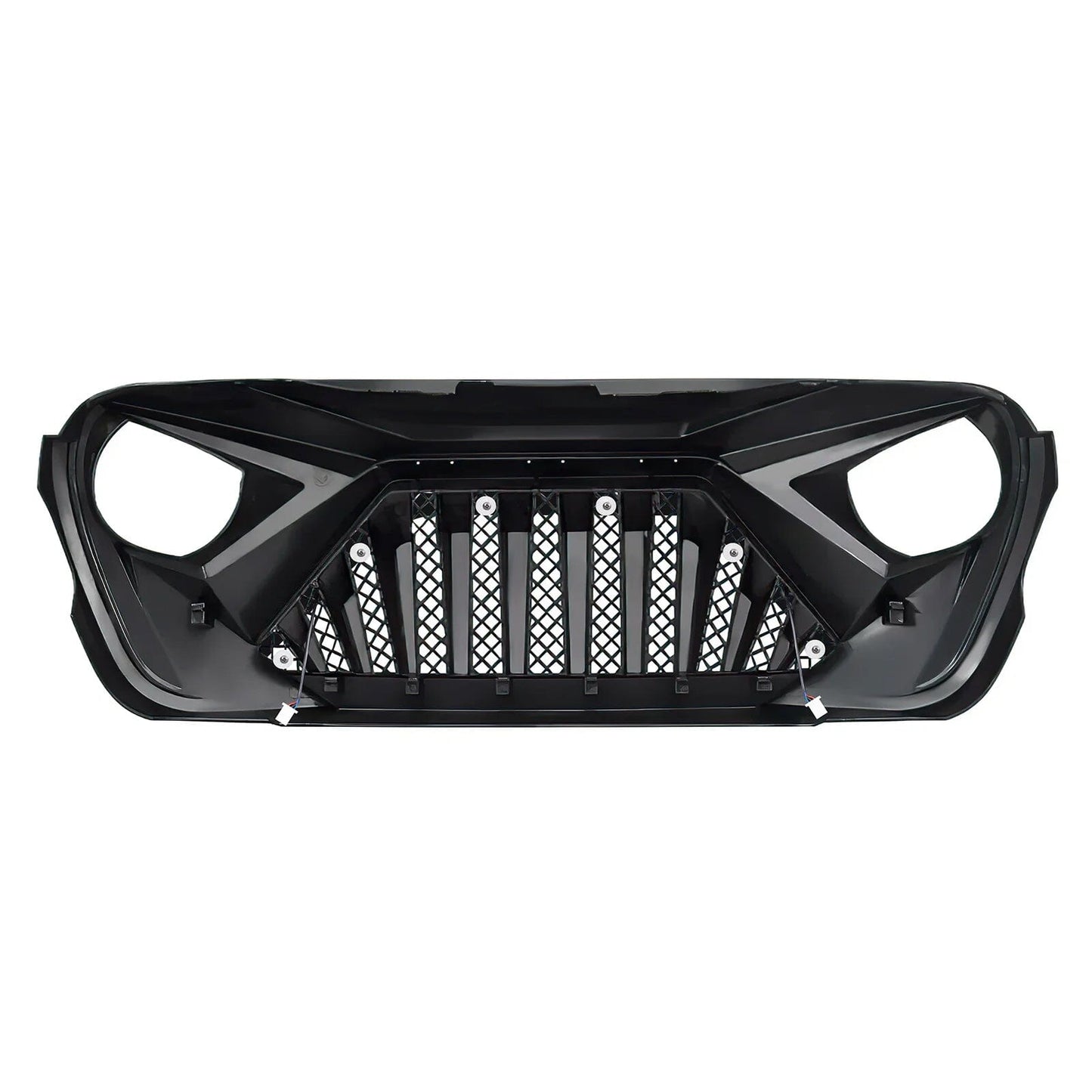 Goliath Grille W/ LED DRL and Turn Signals - White & Black For 18+ Jeep Wrangler JL & Gladiator JT | Amoffroad