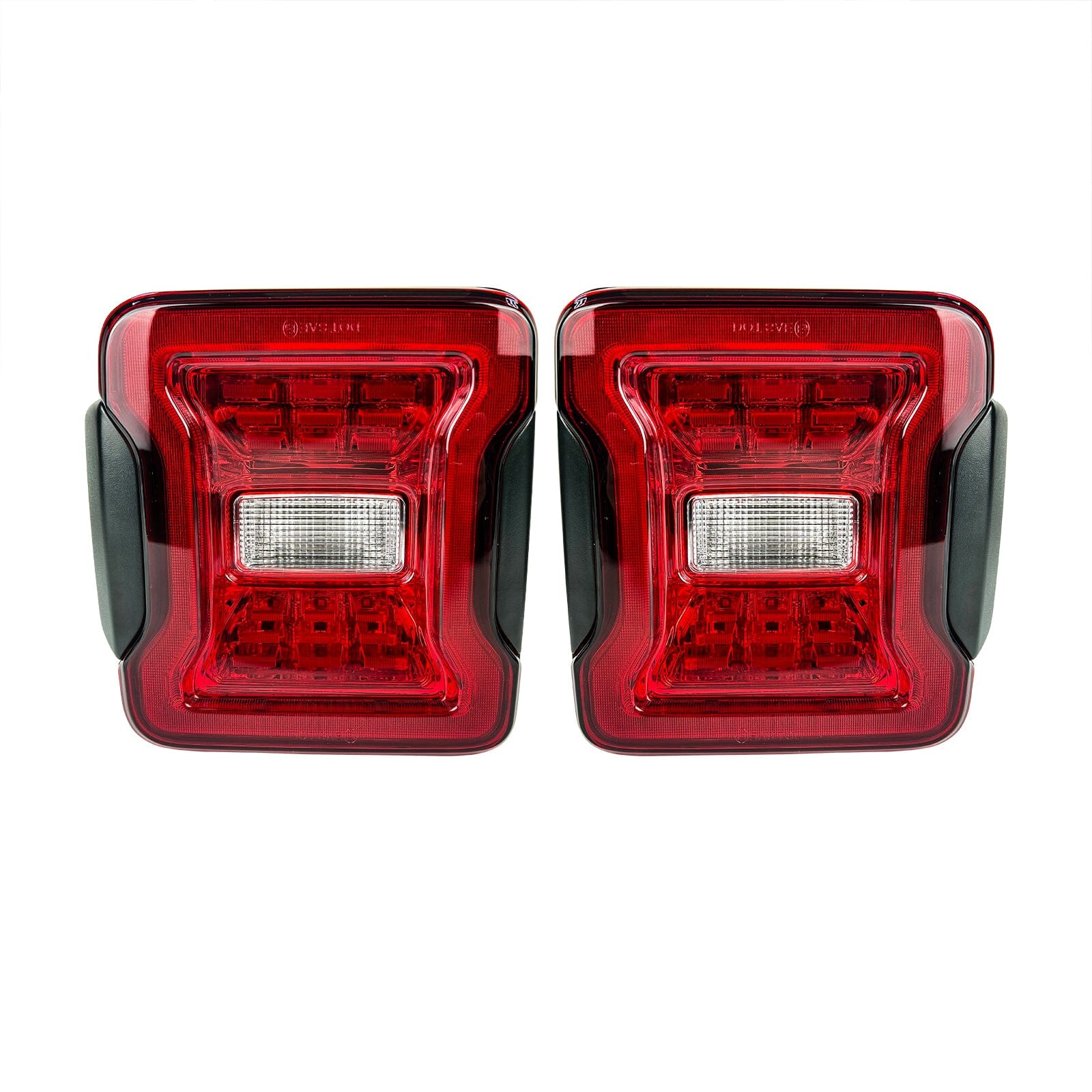 JK to JL Conversion Tail Lights - Red Lens For 07-18 Jeep Wrangler JK/ JKU(DOT Approved) | Amoffroad