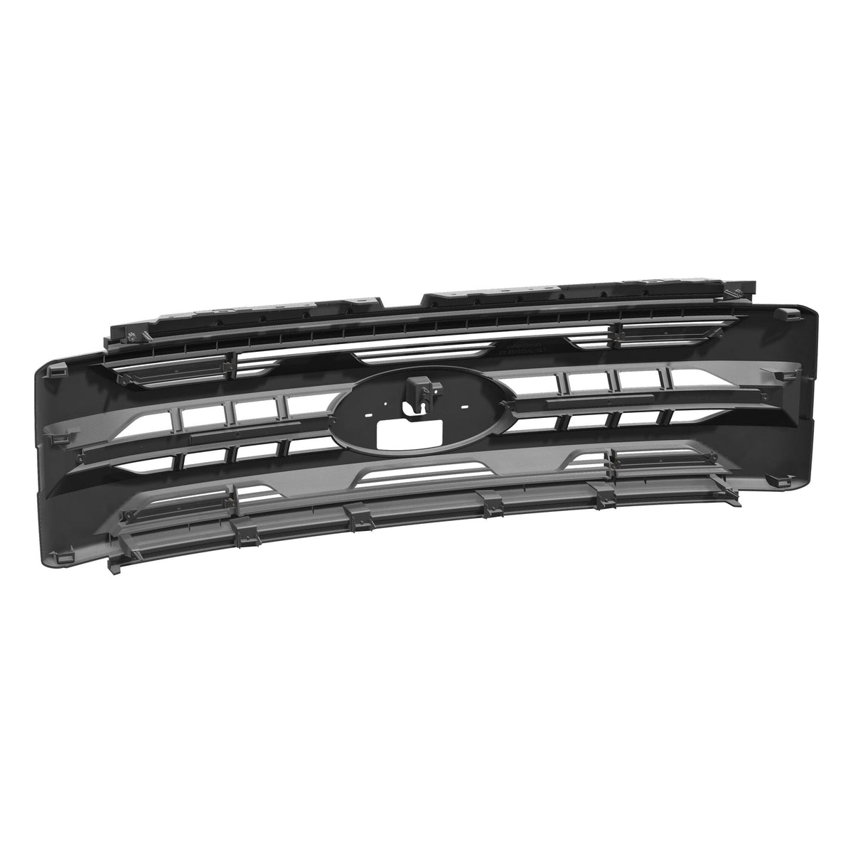 LED Armor Grille w/ DRL, Amber Lights & OEM Emblem Hole - Matte Black For 2023-2027 Ford F-250 / F-350 Super Duty XL / XLT| Amoffroad