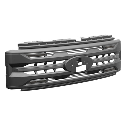 LED Armor Grille w/ DRL, Amber Lights & OEM Emblem Hole - Matte Black For 2023-2027 Ford F-250 / F-350 Super Duty XL / XLT| Amoffroad