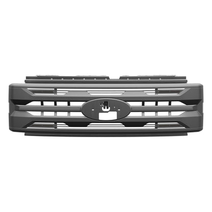 LED Armor Grille w/ DRL, Amber Lights & OEM Emblem Hole - Matte Black For 2023-2027 Ford F-250 / F-350 Super Duty XL / XLT| Amoffroad
