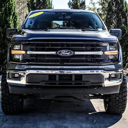 LED Grille Lights W/ Sequential Turn Signal For 2024+ Ford F150 XLT | Amoffroad