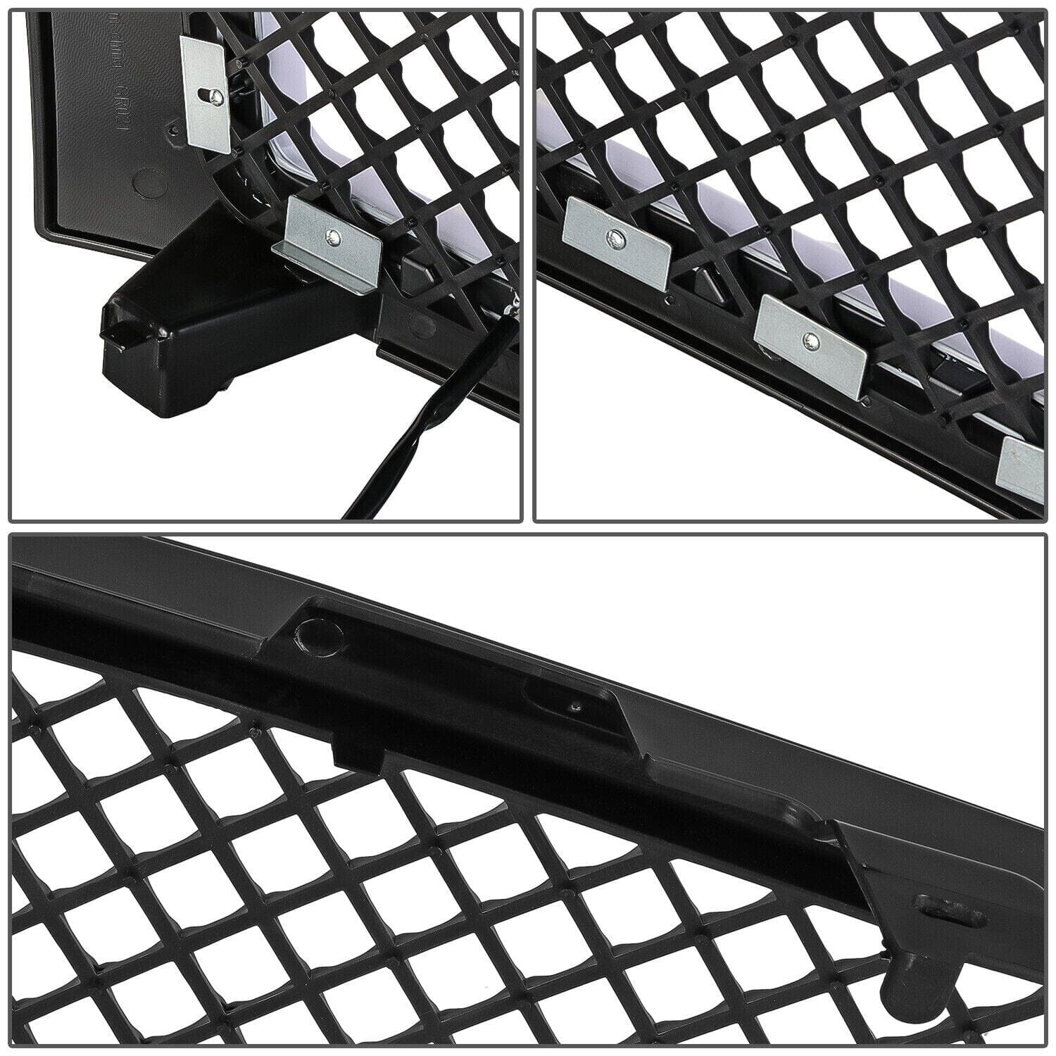 Mesh Grille w/ LED DRL Grille For 07-13 Chevy Silverado 1500