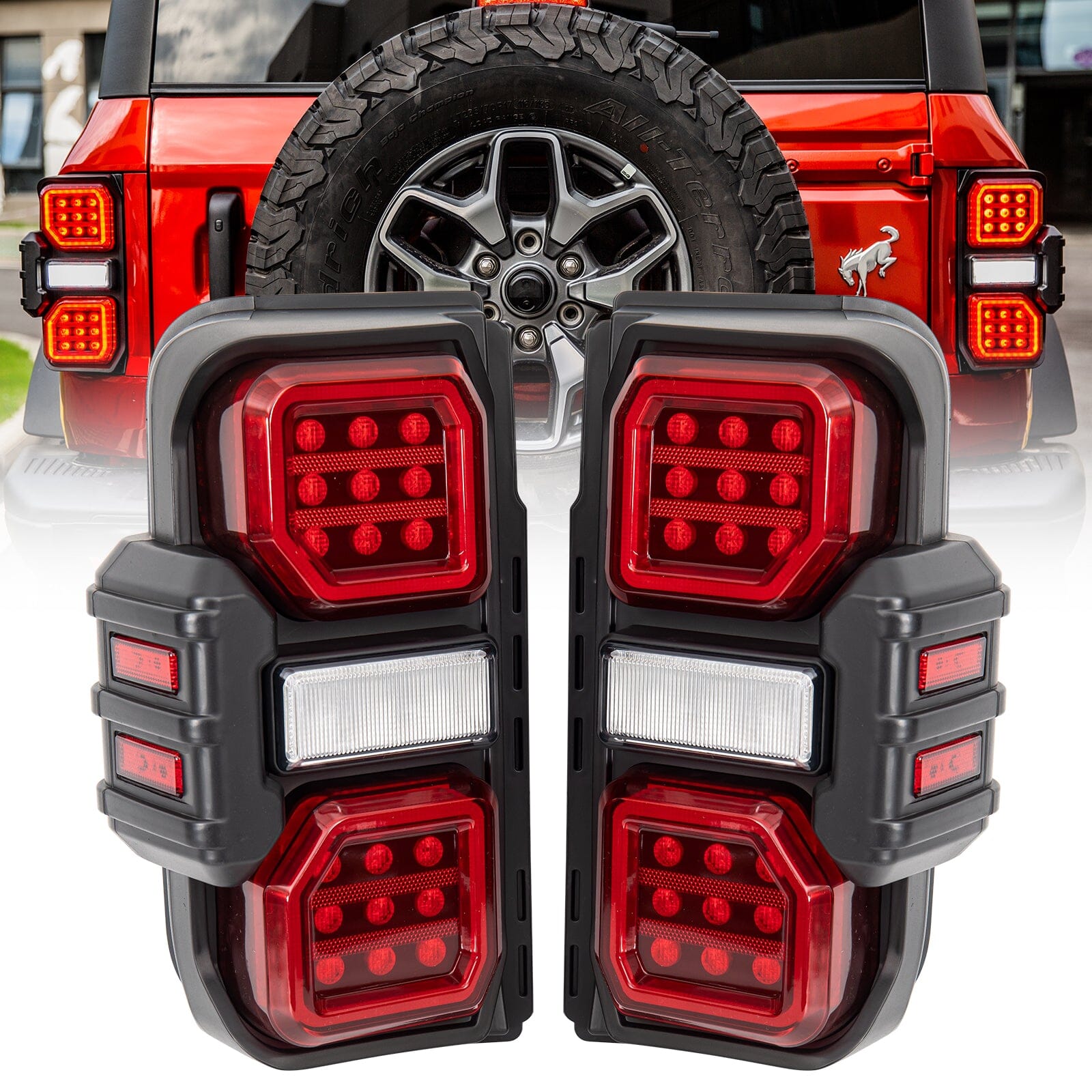 American Modified Raptor Style LED Tail Lights w/Starting Animation For ...