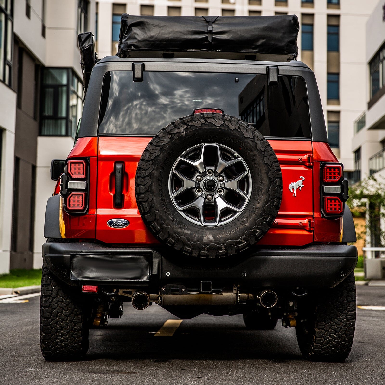 Bronco Raptor Rear Lamp American Modified Raptor Style LED Tail Lights w/Starting Animation For ...