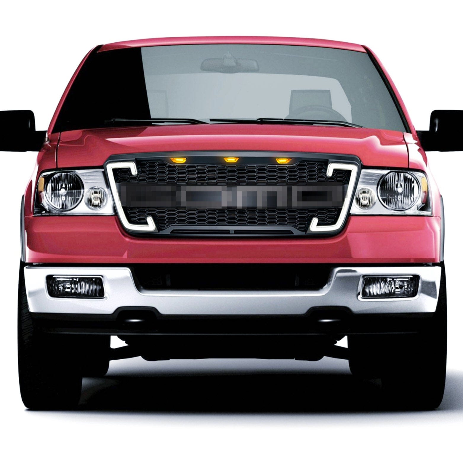 Raptor Style Mesh Grille W/DRL FR & Turn Signal Lights For 2004-2008 Ford F150| Amoffroad
