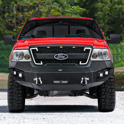 Raptor Style Mesh Grille W/Drl & Turn Signal Lights Labeled bracket For 2004-2008 Ford F150| Amoffroad