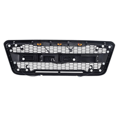 Raptor Style Mesh Grille W/Drl & Turn Signal Lights Labeled bracket For 2004-2008 Ford F150| Amoffroad