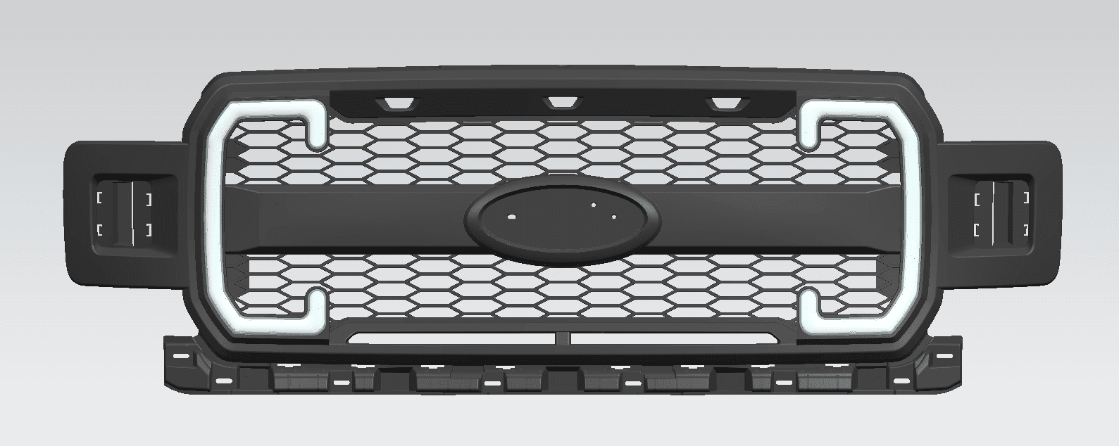 thumbnail image 2 of AMERICAN MODIFIED Raptor Style Mesh Grille – 2009-2014 Ford F150, Black W/ Turn Lights 2 of 5
