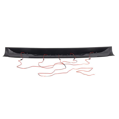 Rear Roof Spoiler w/ Red LED Lights for 18-23 Jeep Wrangler JL | Amoffroad