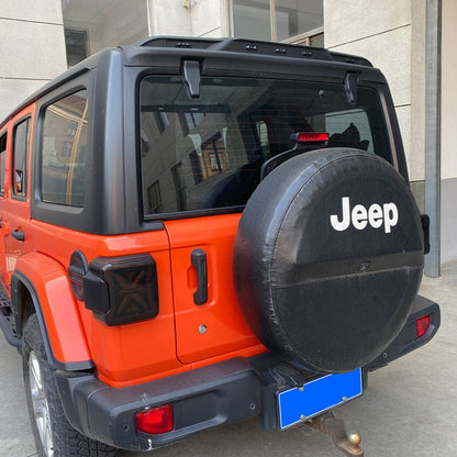 Rear Roof Spoiler w/ Red LED Lights for 18-23 Jeep Wrangler JL | Amoffroad