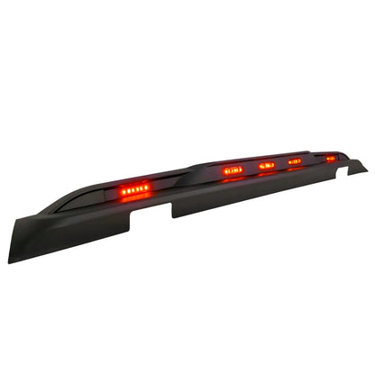 Rear Roof Spoiler w/ Red LED Lights for 18-23 Jeep Wrangler JL | Amoffroad