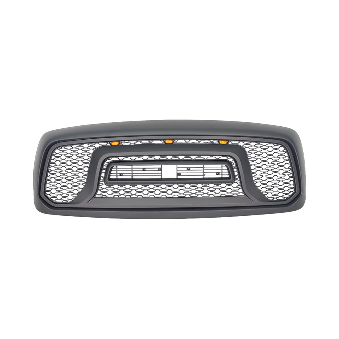 Rebel Style Front Grille W/Amber Led Lights For 2002-2005 Dodge Ram 1500 | Amoffroad