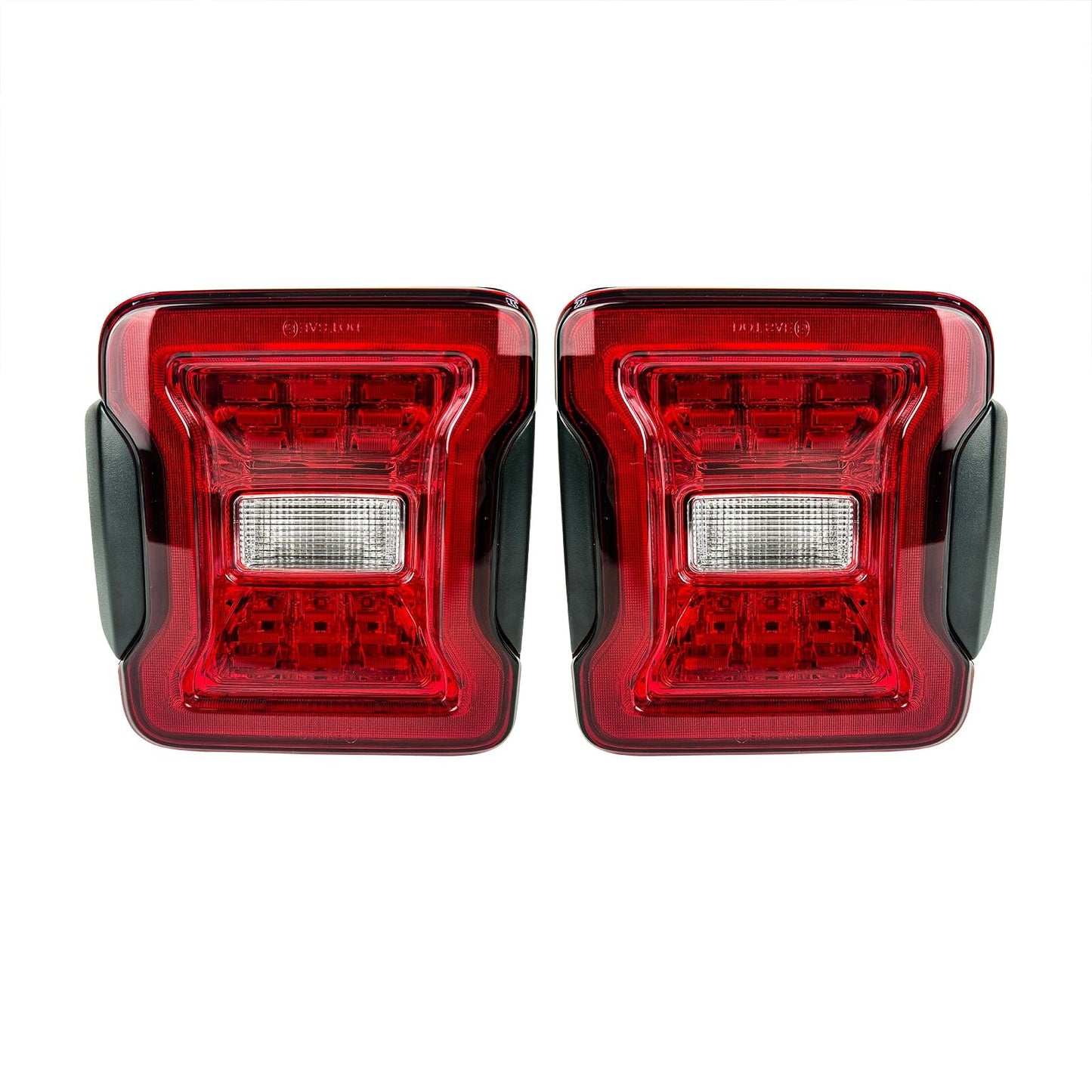 Red Lens LED Tail Lights For 18+ Jeep Wrangler JL | Amoffroad