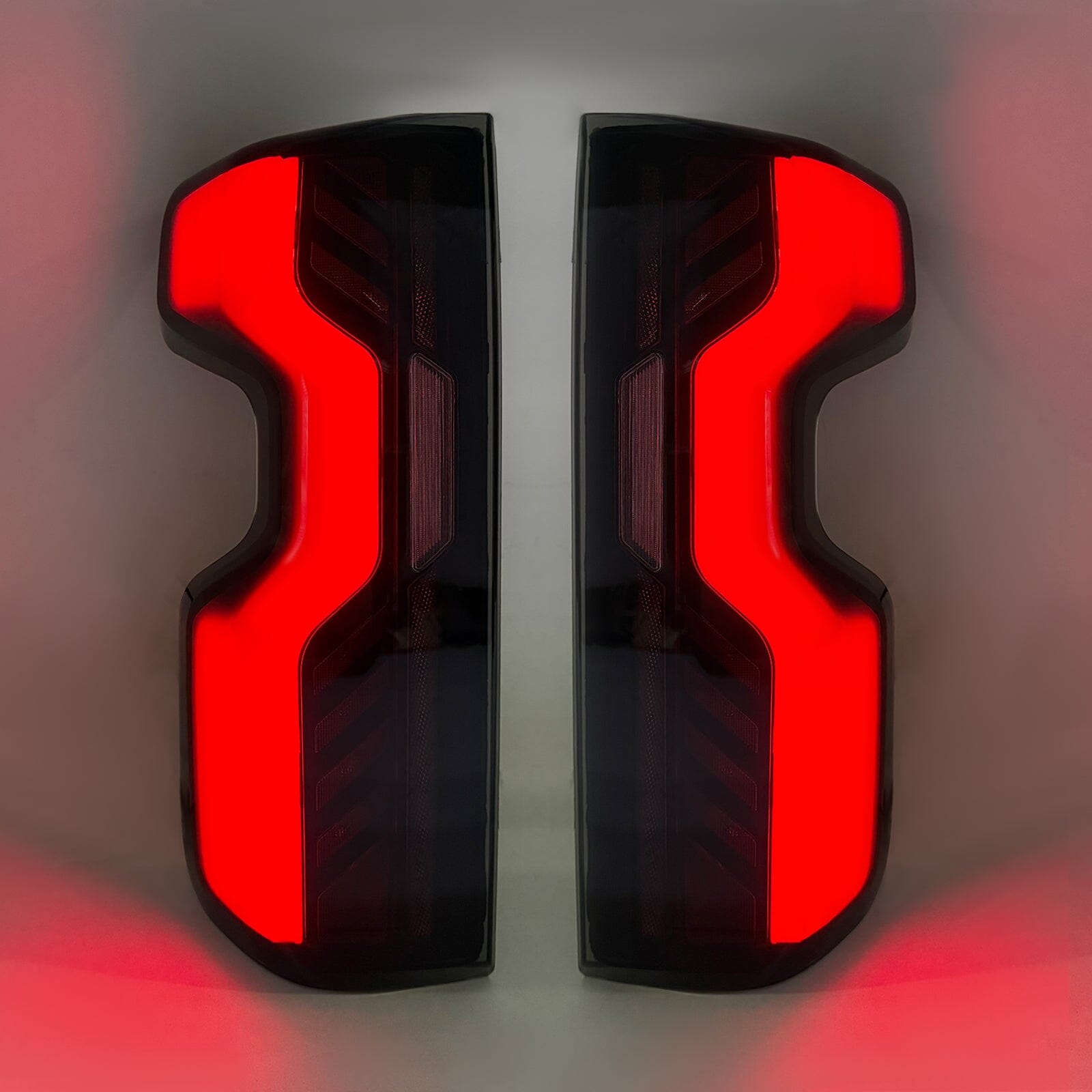 Red Lens LED Tail Lights W/ Start Animation For 2019–2026 Chevy Silverado 1500 & 2020–2026 Silverado 2500HD/3500HD | Amoffroad