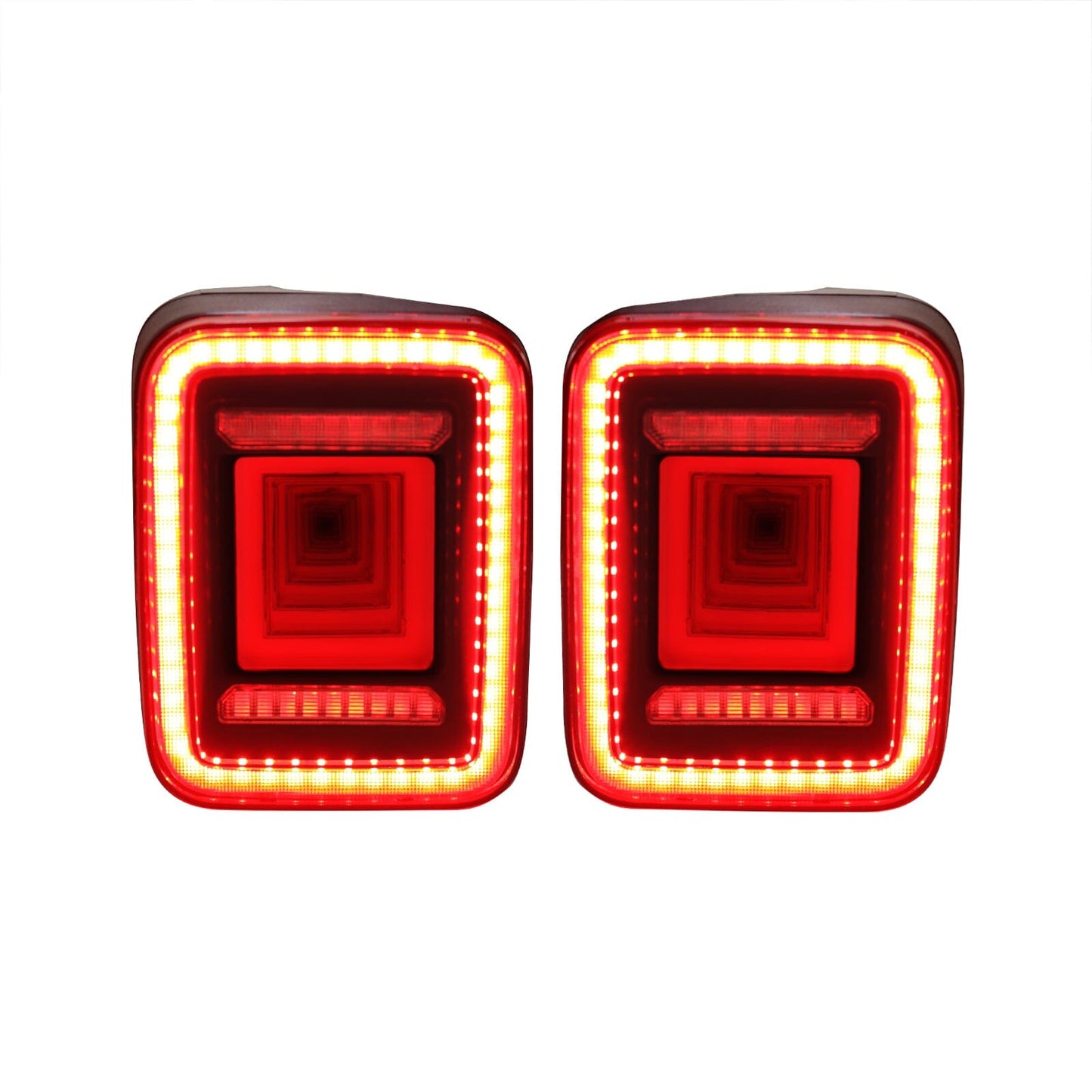 Smoked Cover Tunnel Tail Lights For 2020+ Jeep Gladiator JT | AM Off-Road