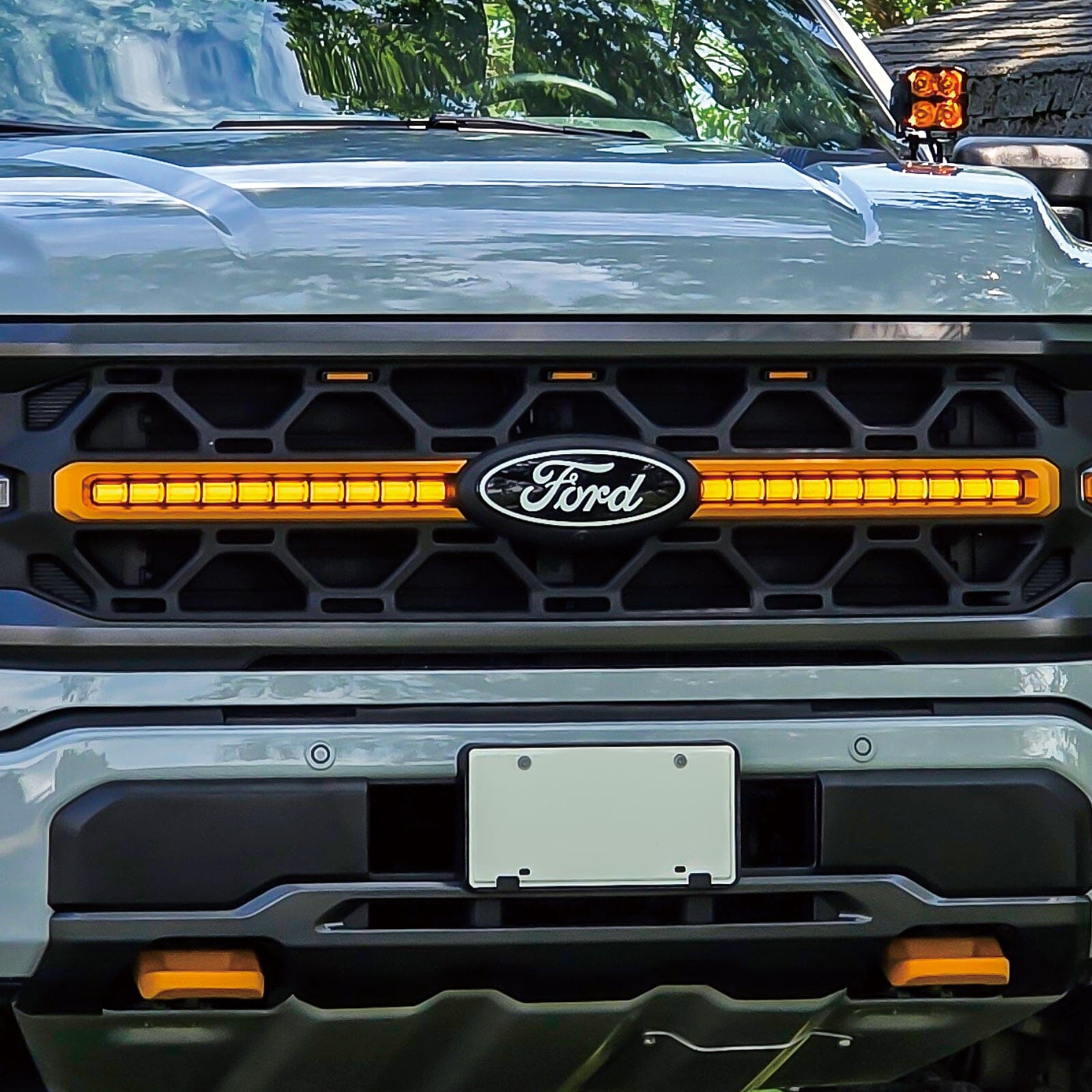 Smoked LED Amber Lights w/ Sequential Turn Signal For 24+ Ford F150 Tremor | AM Off-Road