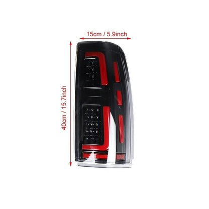 Smoked LED Tail Lights-Clear Lens for 99-06 Chevy Silverado & 99- 02 GMC Sierra 1500 2500 3500(DOT Approved) | Amoffroad
