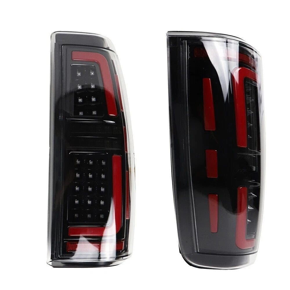 Smoked LED Tail Lights-Clear Lens for 99-06 Chevy Silverado & 99- 02 GMC Sierra 1500 2500 3500(DOT Approved) | Amoffroad