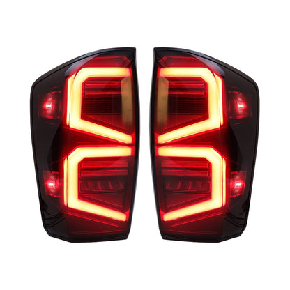 Smoked LED Tail Lights w/DRL Sequential Signal For 16-23 Toyota Tacoma