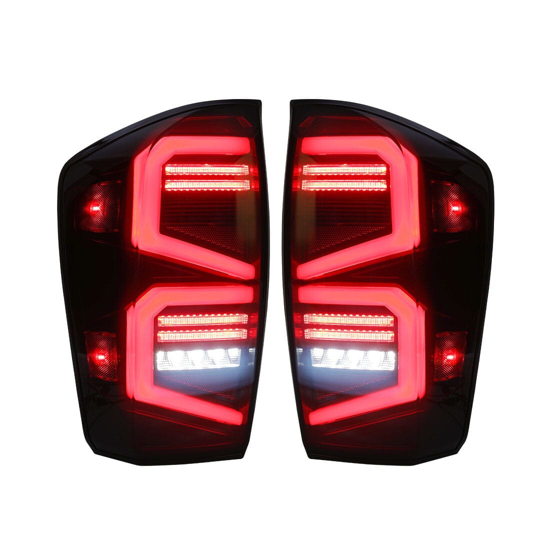 Smoked LED Tail Lights w/DRL Sequential Signal For 16-23 Toyota