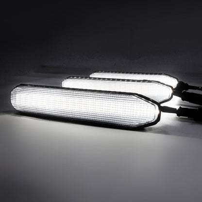 Smoked Lens White LED Raptor Style Grille Lights for 2024+ Ford F-150 XL(3PC Kit) | Amoffroad