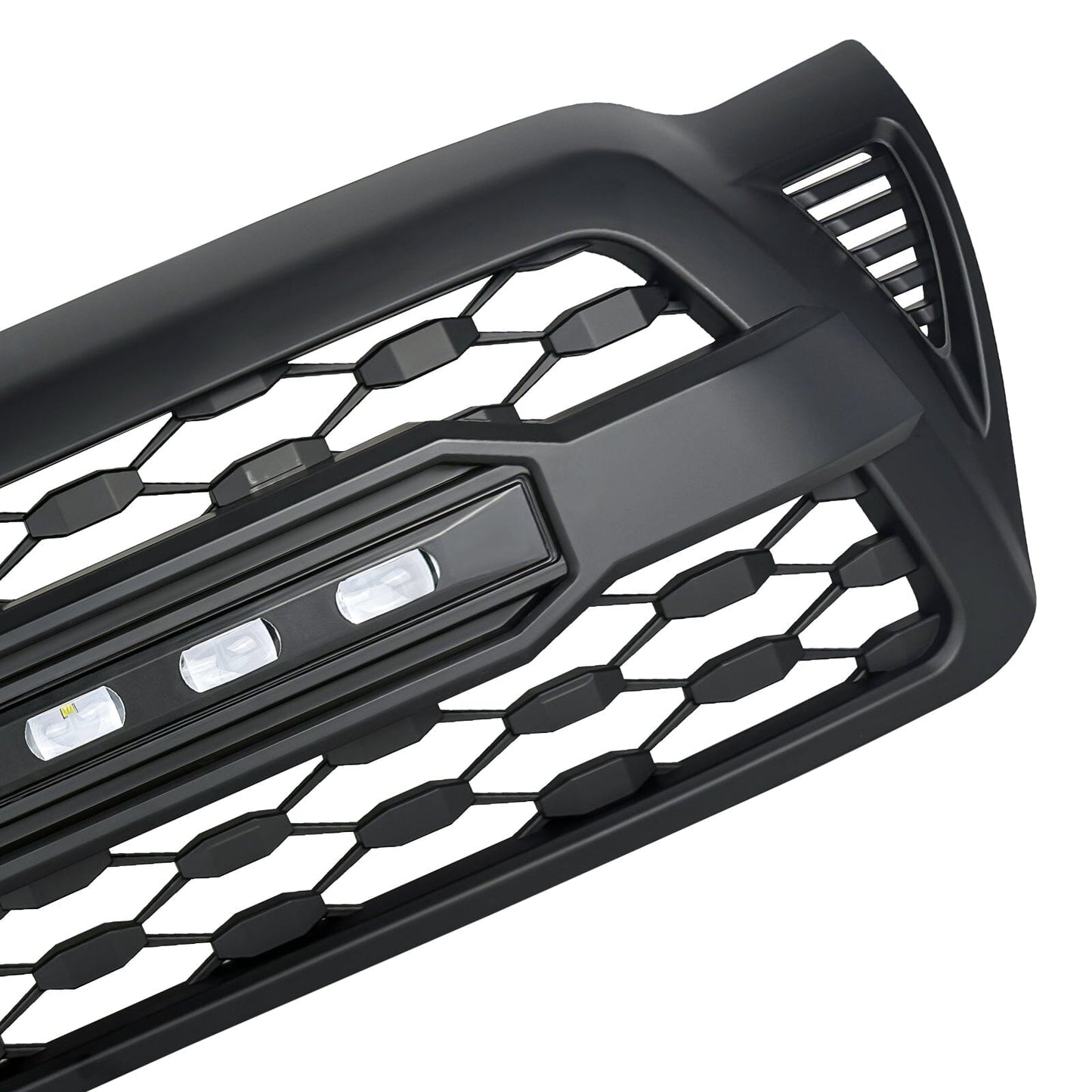 TRD PRO Style Grille W/ LED Off-Road Lights - Matte Black For 2005-2011 Toyota Tacoma | Amoffroad