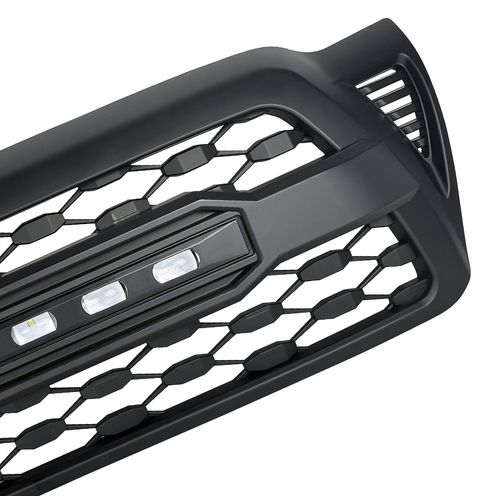 TRD PRO Style Grille W/ LED Off-Road Lights - Matte Black For 2005-2011 Toyota Tacoma | Amoffroad