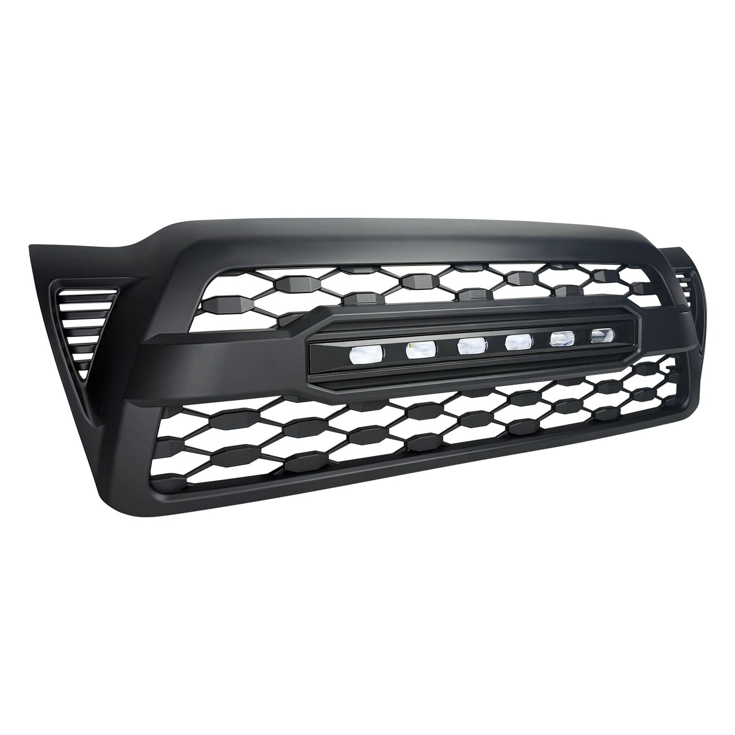 TRD PRO Style Grille W/ LED Off-Road Lights - Matte Black For 2005-2011 Toyota Tacoma | Amoffroad