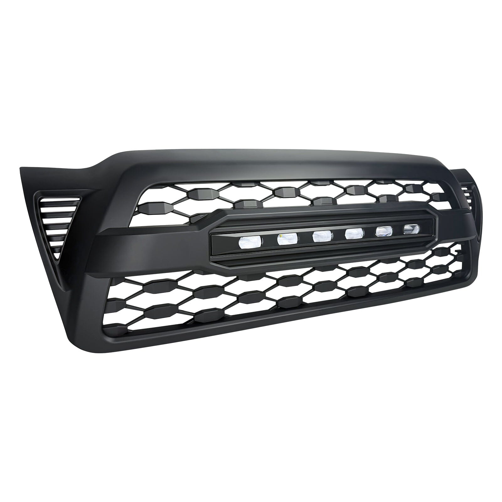 TRD PRO Style Grille W/ LED Off-Road Lights - Matte Black For 2005-2011 Toyota Tacoma | Amoffroad