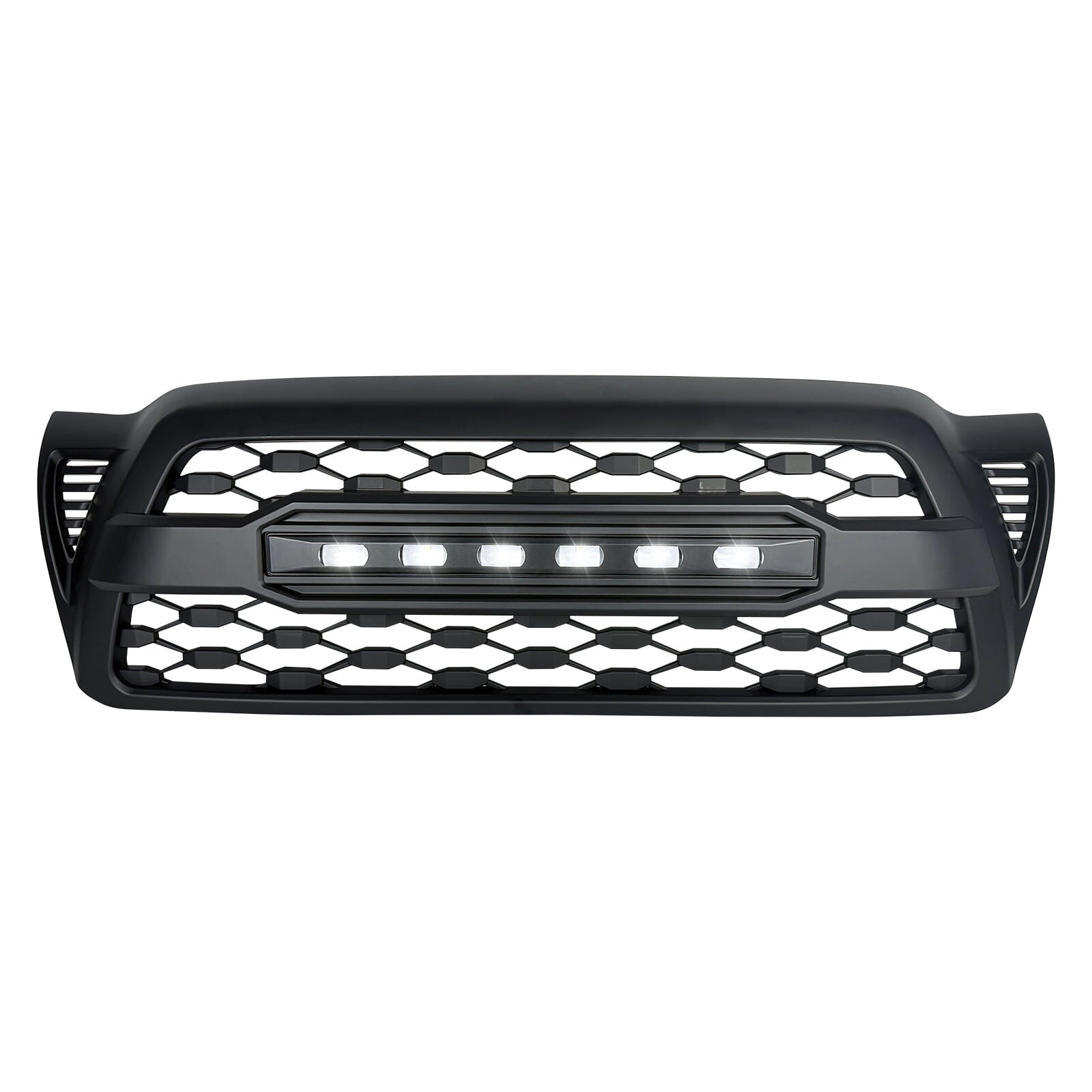 TRD PRO Style Grille W/ LED Off-Road Lights - Matte Black For 2005-2011 Toyota Tacoma | Amoffroad