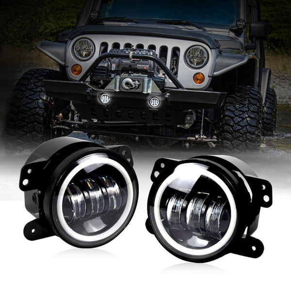 Jeep Wrangler Halo Fog Lights | AMOffRoad | Free Shipping from US – AM ...