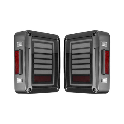 6 Bar Style LED Tail Lights for 07-18 Jeep Wrangler JK/JKU丨Amoffroad