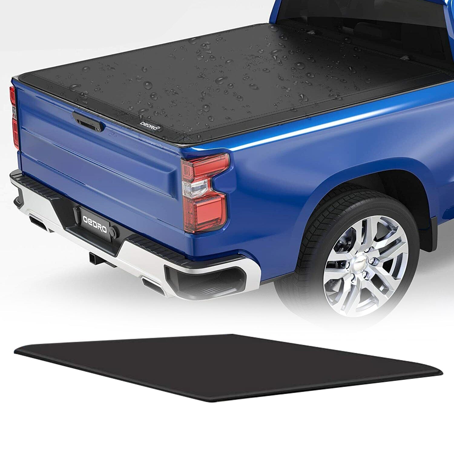 6ft Bed Tonneau Cover Soft Tri-fold w/Led for 2016-2023 Toyota Tacoma