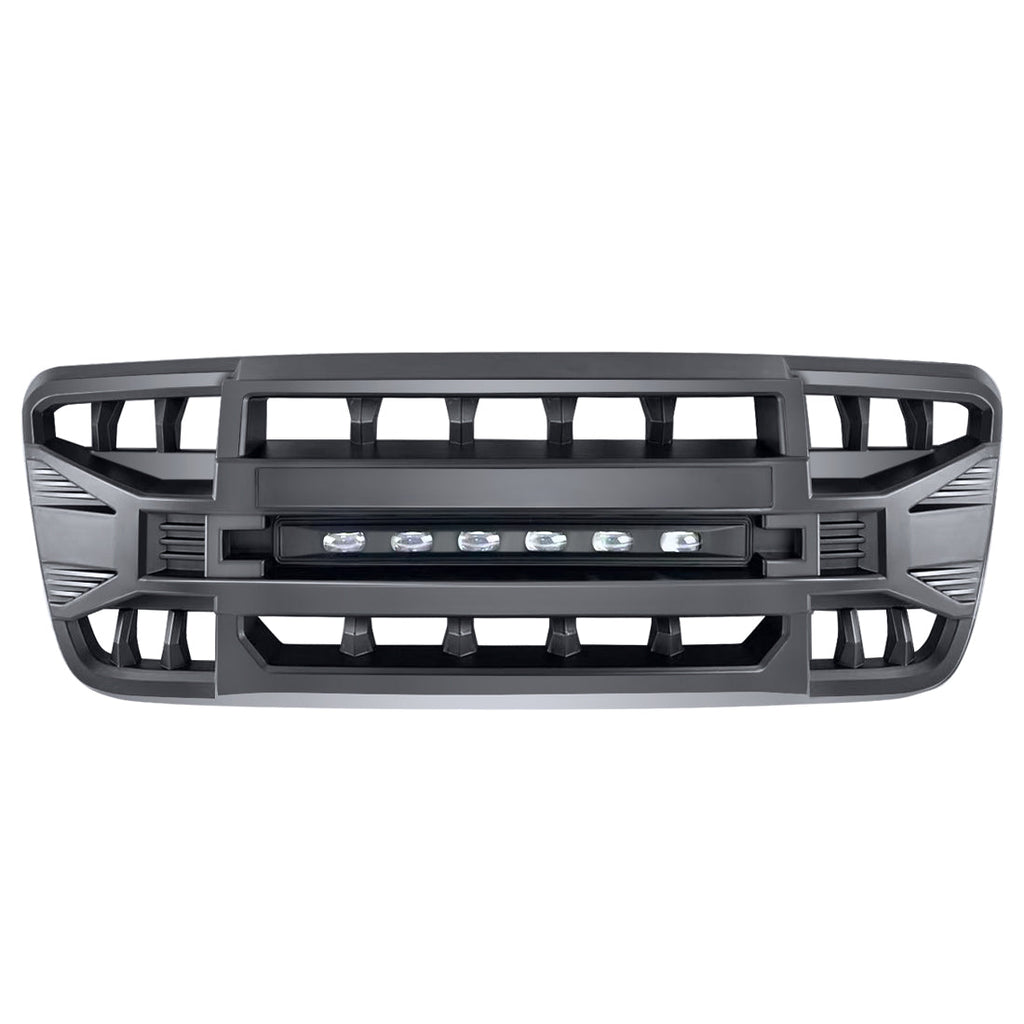 Armor Grille w/Off-Road Lights - Matte Black for 2004-2008 Ford F150