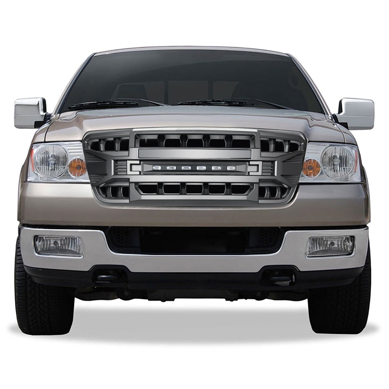 Armor Grille w/Off-Road Lights for 2004-2008 Ford F150