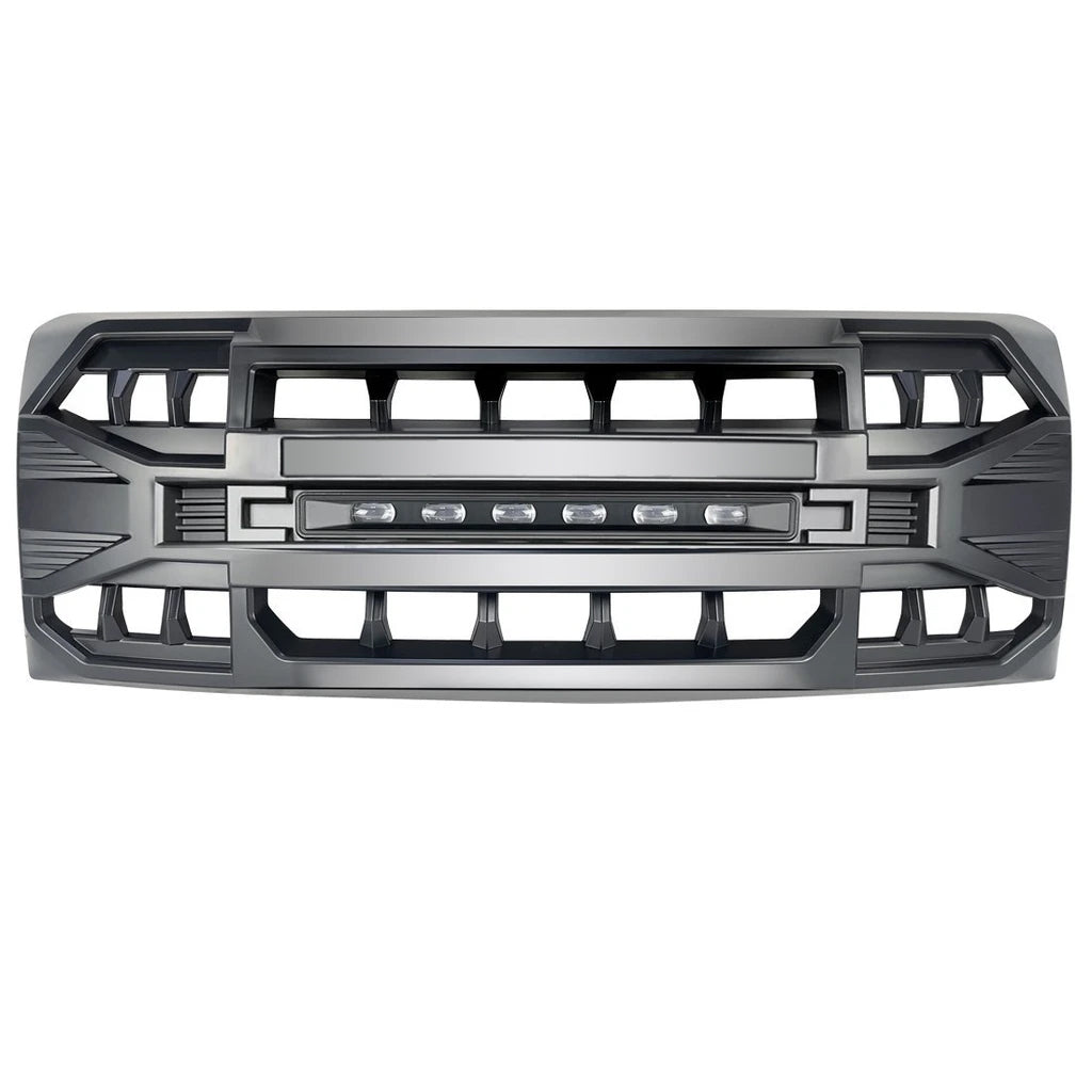 Armor Grille w/Off-Road Lights - Matte Black for 2009-2014 Ford F150