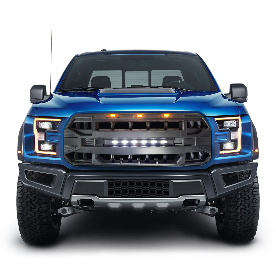 15-17 Ford F150 Grill with Off-Road Lights | AM Off-Road