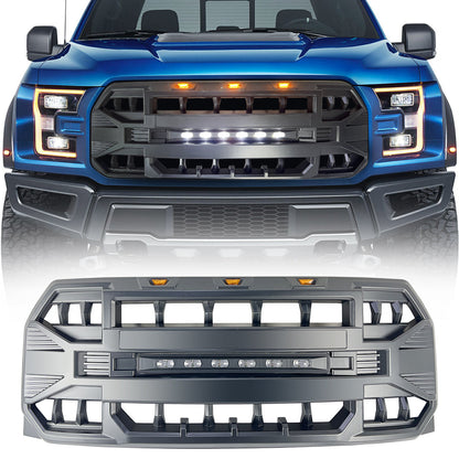 Armor Grille w Off Road Lights for 2015-2017 Ford F150