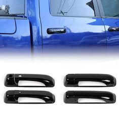 Black Door Handles Trim Cover For 2010-2017 Dodge RAM 1500