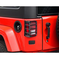 Jeep Wrangler Black Tail Light Covers 