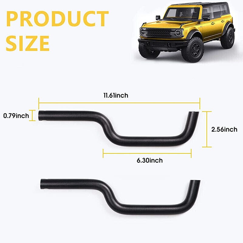 Black Front Seat Grab Handles For 2021-2023 Ford Bronco