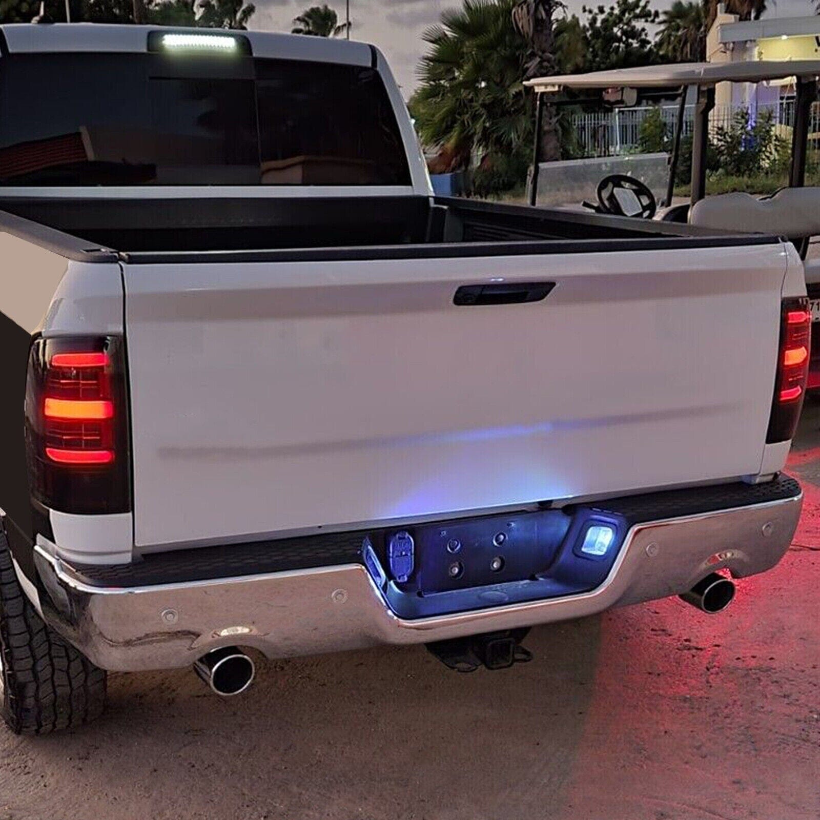 Black LED Tail Lights For 2009-2018 Dodge Ram 1500 2500 3500