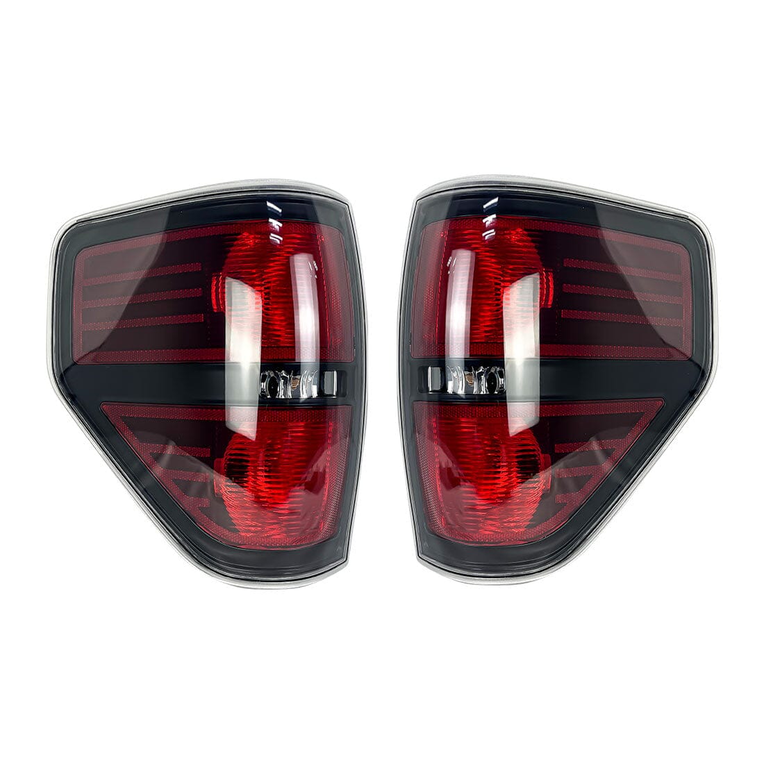 LED Tail Lights Brake Lamps Assembly-Black Housing without light bulbs