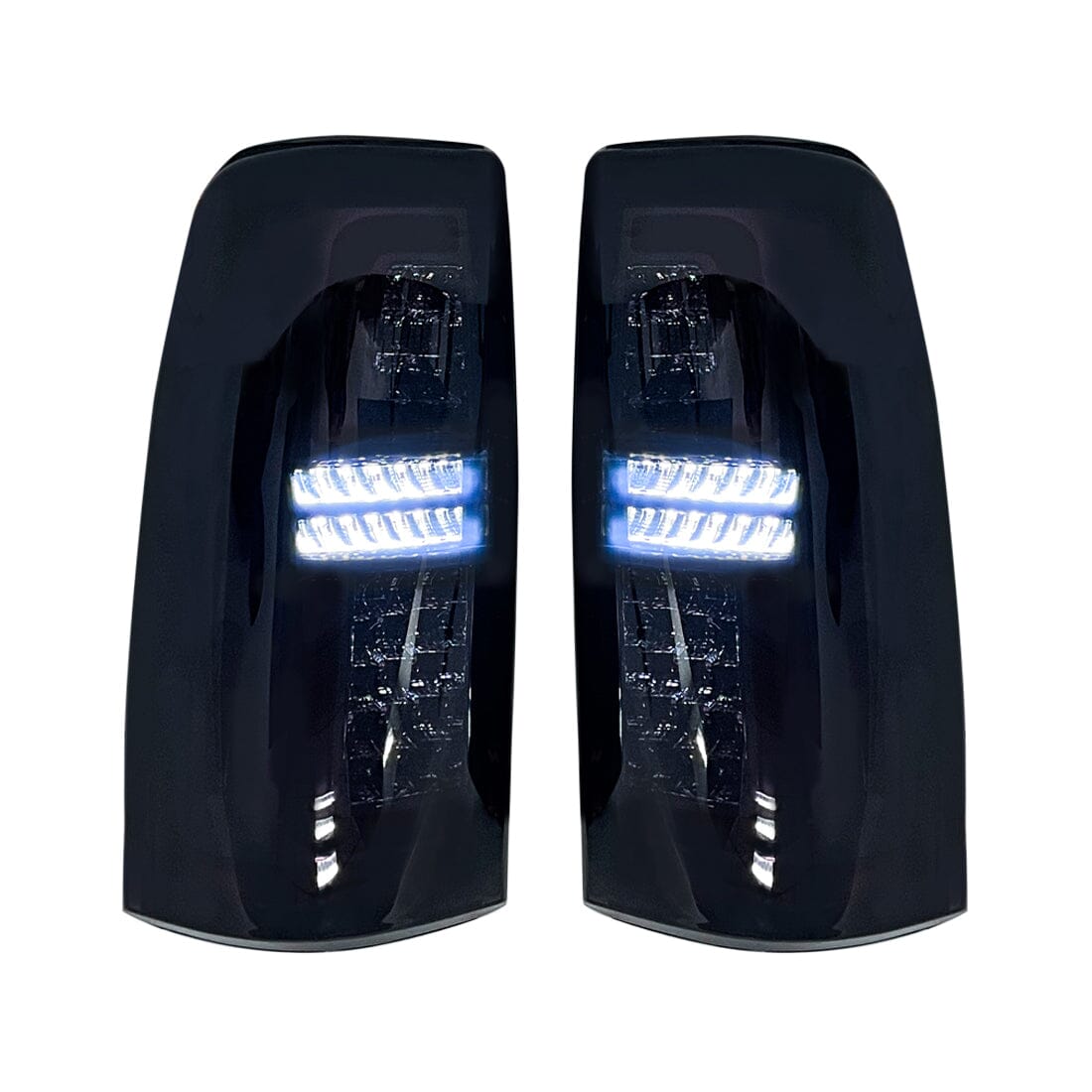 Black Smoked LED Tail Lights For 99-06 Chevy Silverado & 99- 02