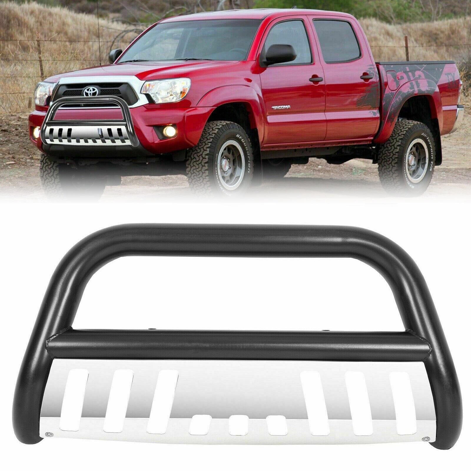 Bar Bumpers For Trucks Black Steel Bull Bar Push Bumper For 2005-2015 Toyota Tacoma| Amoffroad